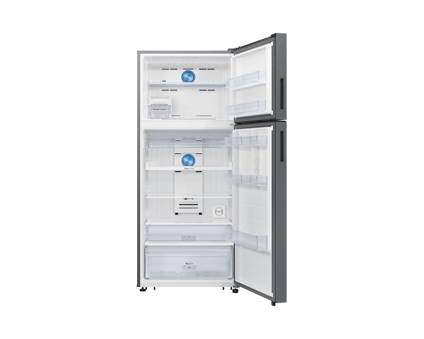 Samsung 530L 1-Star Double Door Refrigerator with Wi-Fi SmartThings, Twin Cooling Plus™ & 5-in-1 Convertible Modes - EZ Clean Steel (RT56HG7A61SLTL)
