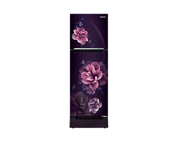 SAMSUNG 236 L Frost Free Double Door 2 Star Refrigerator with Base Drawer - RT28C3122CR/HL (Camellia Purple)