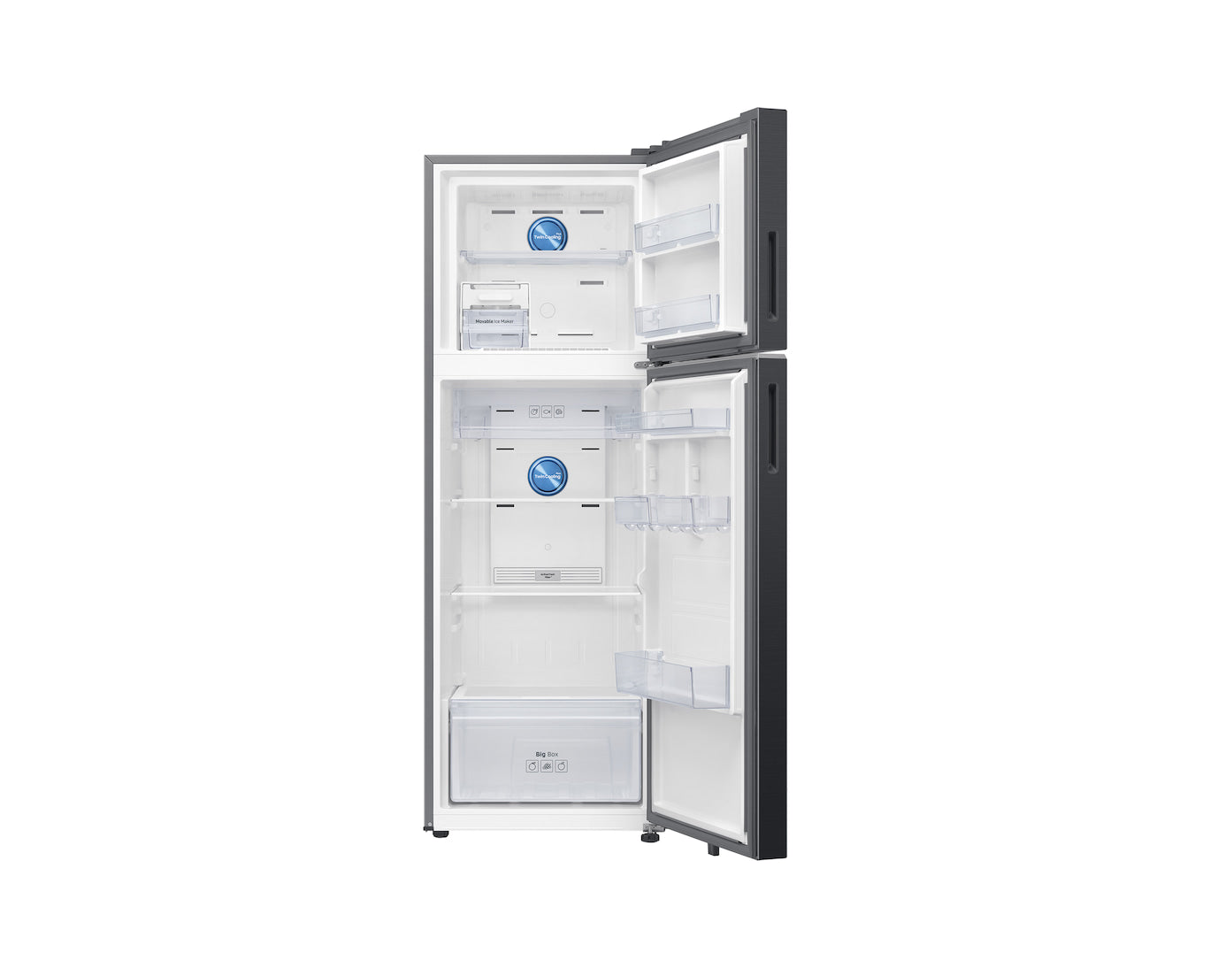 Samsung 350L Double Door Refrigerator with Twin Cooling Plus & Digital Inverter Technology - Black Doi (RT38HG5C42B1HL)