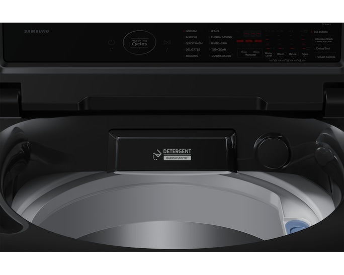 Samsung 8.0 kg 5 Star Top Load Washing Machine with AI Wash and DIT Motor (Black Caviar)-WA80F08E2B