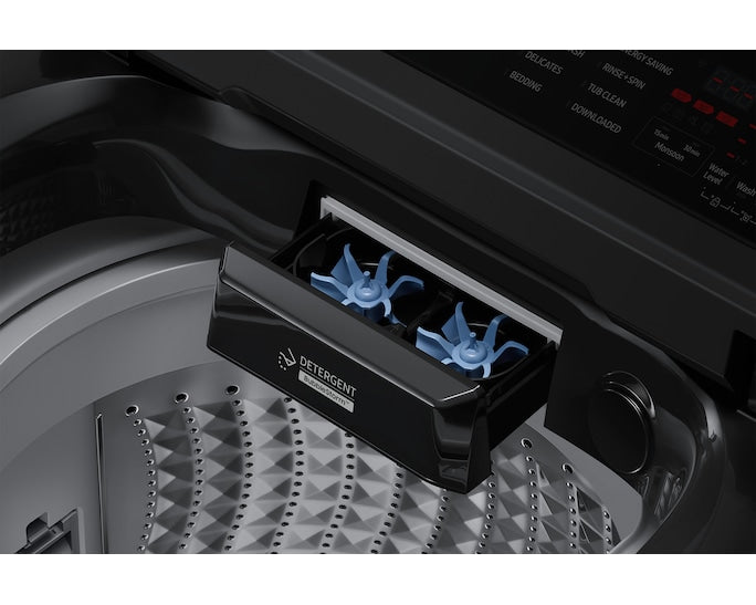 Samsung 8.0 kg 5 Star Top Load Washing Machine with AI Wash and DIT Motor (Black Caviar)-WA80F08E2B