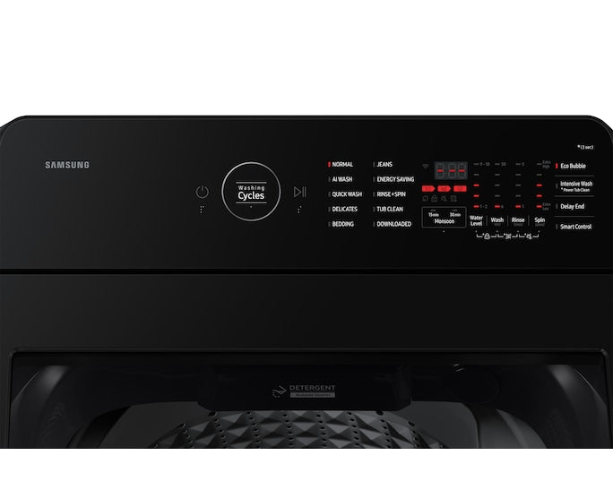Samsung 8.0 kg 5 Star Inverter Fully Automatic Top Load Washing Machine (AI Wash, In-Built Heater, Eco Bubble, Dual Storm, Wi-Fi Enabled)-WA80F08E2C