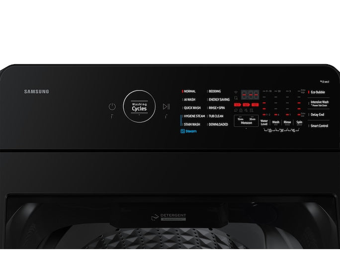 Samsung 8.0 kg Fully Automatic Top Load Washing Machine with Eco Bubble, AI Wash, and SmartThings Connectivity-WA80F08H2B