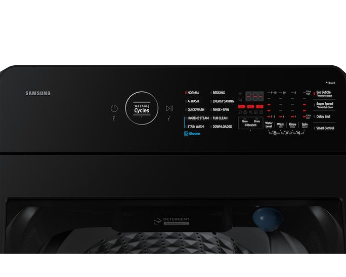 Samsung 8kg Top Load Washer with Digital Inverter Technology, AI Wash, and SmartThings App Support-WA80F08B3B