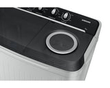 Samsung 9.0 kg 5-Star Semi-Automatic Top Load Washing Machine with Air Turbo Drying, Magic Filter, Caster Wheels for Easy Mobility, and 4 Versatile Wash Cycles including Soak and Heavy Wash Modes-(WT90C4260GG, Light Grey)