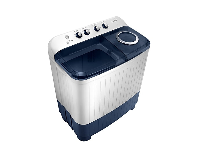 Samsung 7 KG 5 Star Semi Automatic Top Load Washing Machine | Air Turbo Drying | Magic Filter | Rat Protection | Double Storm (WT70C3200LL/TL, Blue)