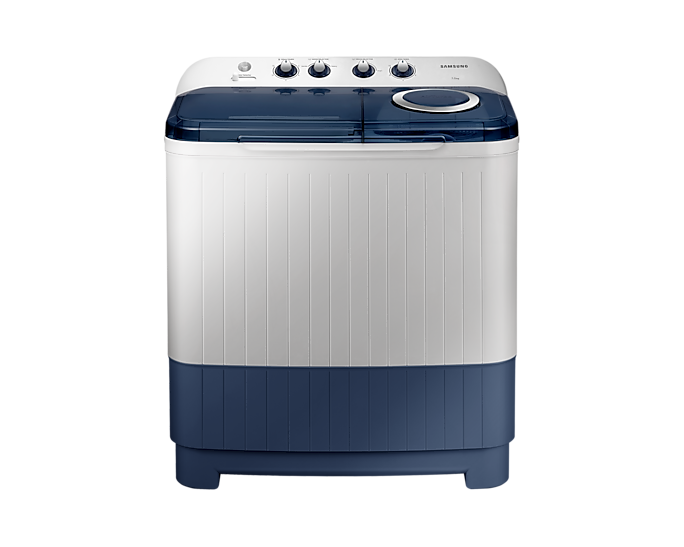 Samsung 7 KG 5 Star Semi Automatic Top Load Washing Machine | Air Turbo Drying | Magic Filter | Rat Protection | Double Storm (WT70C3200LL/TL, Blue)