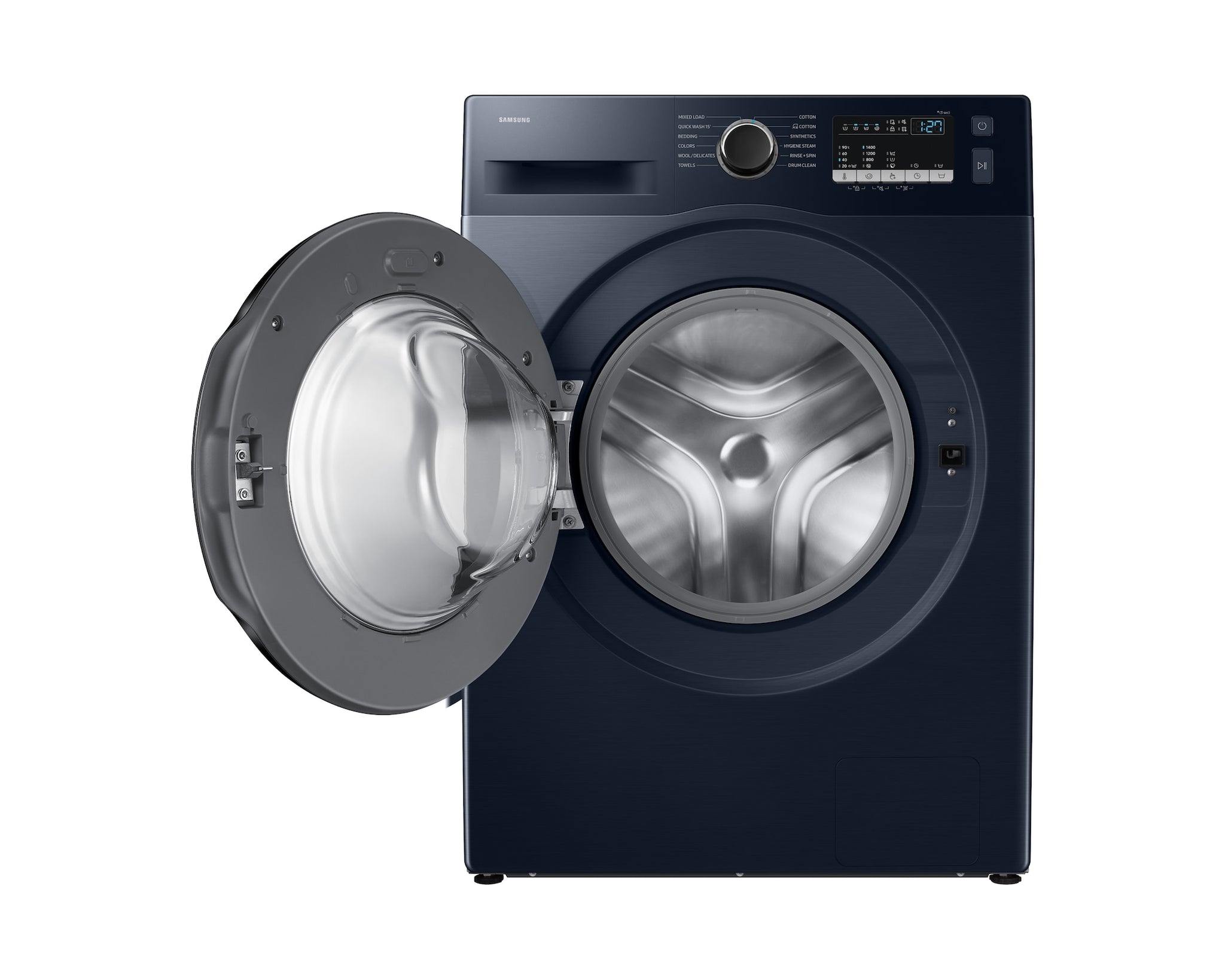 Samsung 9.0 kg 5-Star Inverter Washing Machine (Navy, Hygiene Steam)- WW90FG4U04ASTL