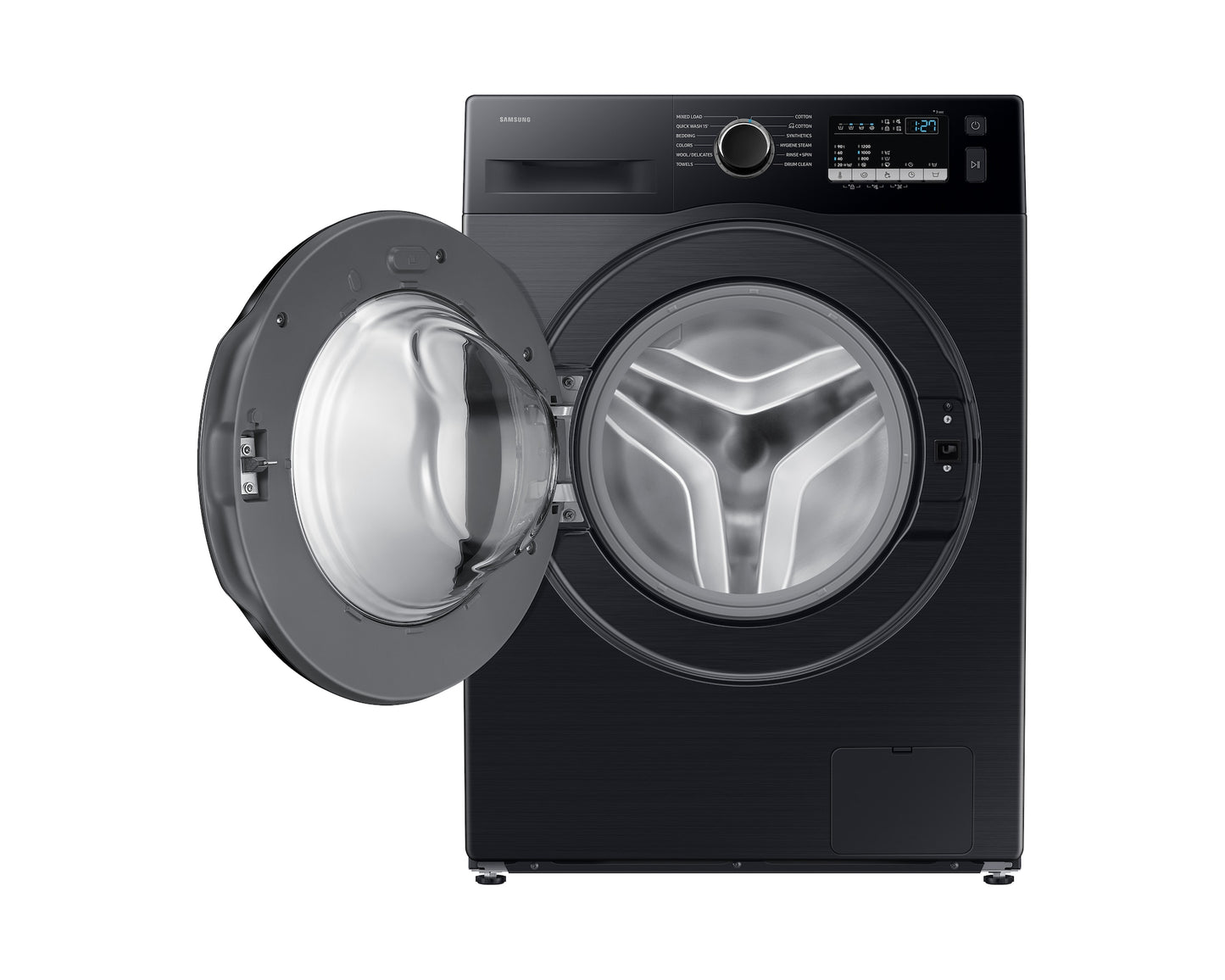 Samsung 7kg 5-Star Digital Inverter Fully Automatic Front Load Washing Machine| Hygiene Steam Cycle | 1200 RPM Spin Speed | Diamond Drum | 15' Quick Wash | Smart Check | Drum Clean | StayClean Drawer | Child Lock | Delay End-WW70FG4S02ABTL