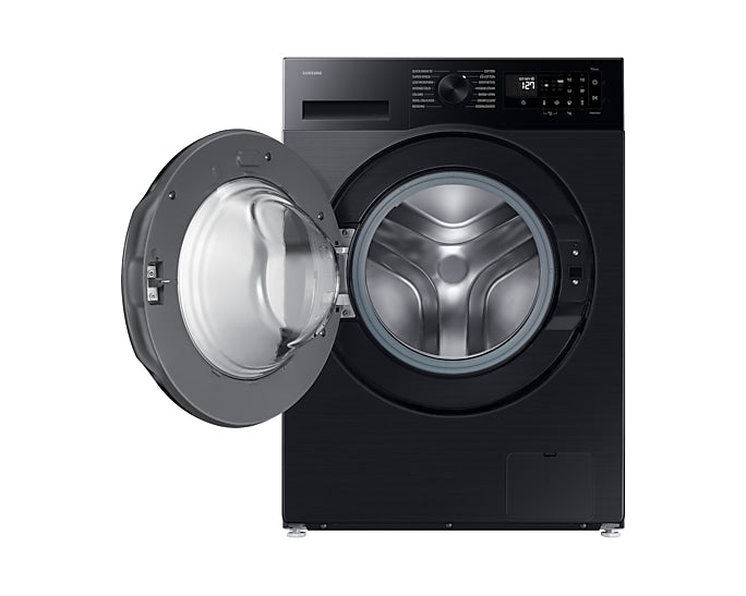Samsung 9 kg, 5 star, AI EcoBubble, Super Speed, Wi-Fi, Hygiene Steam with Inbuilt Heater, Digital Inverter, Fully-Automatic Front Load Washing Machine (WW90DG5U24ABTL, Black)