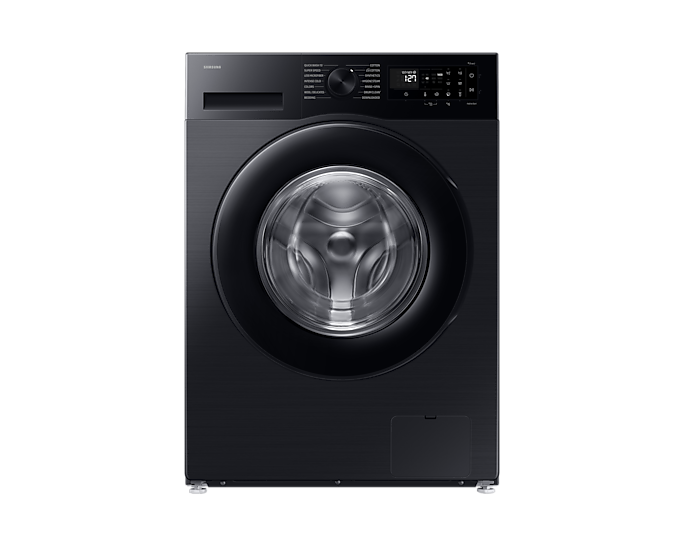 Samsung 9 kg, 5 star, AI EcoBubble, Super Speed, Wi-Fi, Hygiene Steam with Inbuilt Heater, Digital Inverter, Fully-Automatic Front Load Washing Machine (WW90DG5U24ABTL, Black)