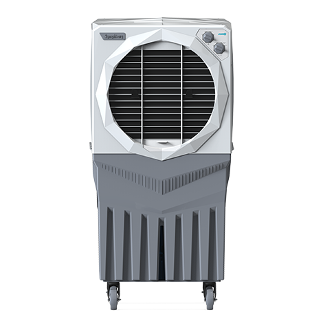 Symphony Jumbo 200 EX Commercial Desert Air Cooler - 200L Tank, Powerful Exhaust Fan, 3-Side High-Efficiency Honeycomb Pads, 260W Low Energy Consumption, Cools up to 48 sq.m, Lockable Heavy-Duty Wheels