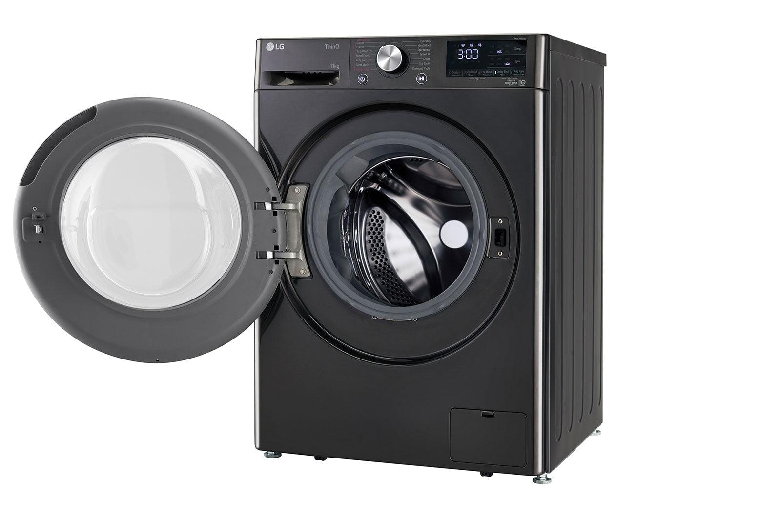 LG 11 kg 5 Star, AI Direct-Drive, Wi-Fi, Fully Automatic Front Load Washing Machine with In-built Heater,Black - FHP1411Z9B.ABLQEIL - GMC Digital