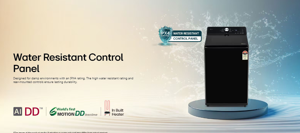 LG 11.0 kg 5 Star AI Direct Drive Inverter Top Load Washing Machine with Steam, 6 Motion DD, Wi-Fi ThinQ, Hot Wash, TurboWash™, and Stainless Steel Drum, Onyx Black,TX511SWO