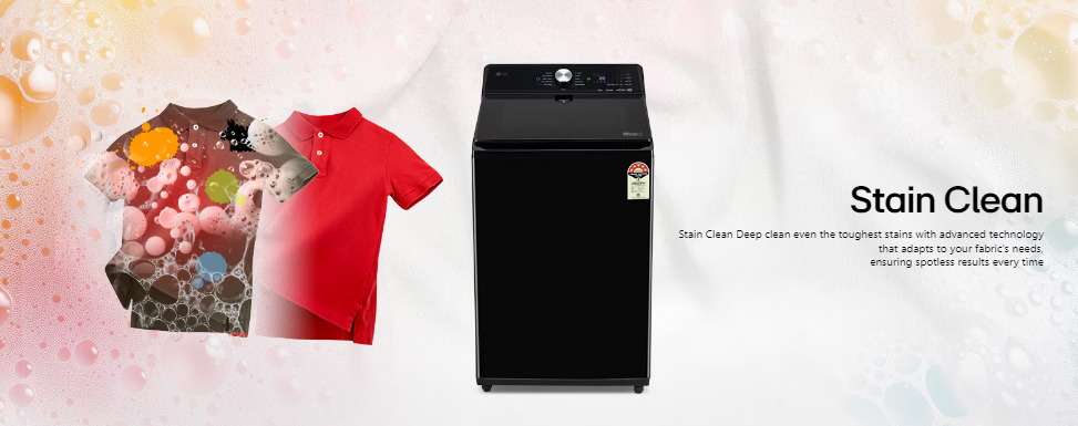 LG 11.0 kg 5 Star AI Direct Drive Inverter Top Load Washing Machine with Steam, 6 Motion DD, Wi-Fi ThinQ, Hot Wash, TurboWash™, and Stainless Steel Drum, Onyx Black,TX511SWO