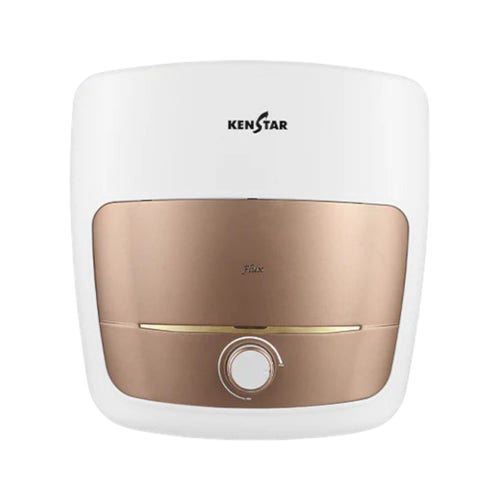 Kenstar Flux 25L Storage Water Heater | Glasslined Tank | 5-Star Energy Rating | SwirlHeat Technology | Free Installation & Connection Pipes