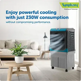 Symphony Maxwind 120 EX Powerful Desert Air Cooler - 112L Tank Capacity, High-Performance Exhaust Fan, Honeycomb Cooling, Auto Louver, Cool Flow Dispenser