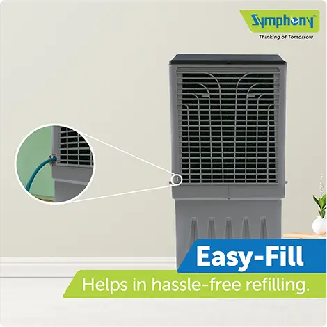 Symphony Maxwind 120 EX Powerful Desert Air Cooler - 112L Tank Capacity, High-Performance Exhaust Fan, Honeycomb Cooling, Auto Louver, Cool Flow Dispenser