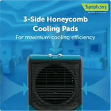 Symphony Maxwind 120 EX Powerful Desert Air Cooler - 112L Tank Capacity, High-Performance Exhaust Fan, Honeycomb Cooling, Auto Louver, Cool Flow Dispenser