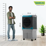 Symphony Maxwind 120 EX Powerful Desert Air Cooler - 112L Tank Capacity, High-Performance Exhaust Fan, Honeycomb Cooling, Auto Louver, Cool Flow Dispenser
