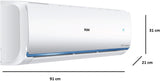 Haier 1.5 Ton 3 Star Inverter Split AC (Copper Condenser, HSU18C-TQB3BN, White) | 5125W Cooling Capacity, R32 Eco-Friendly Refrigerant, Super Quiet 28dB Indoor Unit