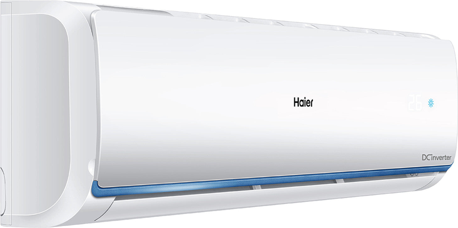 Haier 1.5 Ton 3 Star Inverter Split AC (Copper Condenser, HSU18C-TQB3BN, White) | 5125W Cooling Capacity, R32 Eco-Friendly Refrigerant, Super Quiet 28dB Indoor Unit