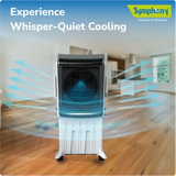 Symphony Silenzo 120i Desert Cooler | Super Silent Operation Powered by Owl Wing Fan | Honeycomb Pads | i-Pure+ Technology | CFD Technology | Remote & Touchscreen | (SILENZO120I)