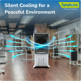 Symphony Silenzo 120i Desert Cooler | Super Silent Operation Powered by Owl Wing Fan | Honeycomb Pads | i-Pure+ Technology | CFD Technology | Remote & Touchscreen | (SILENZO120I)