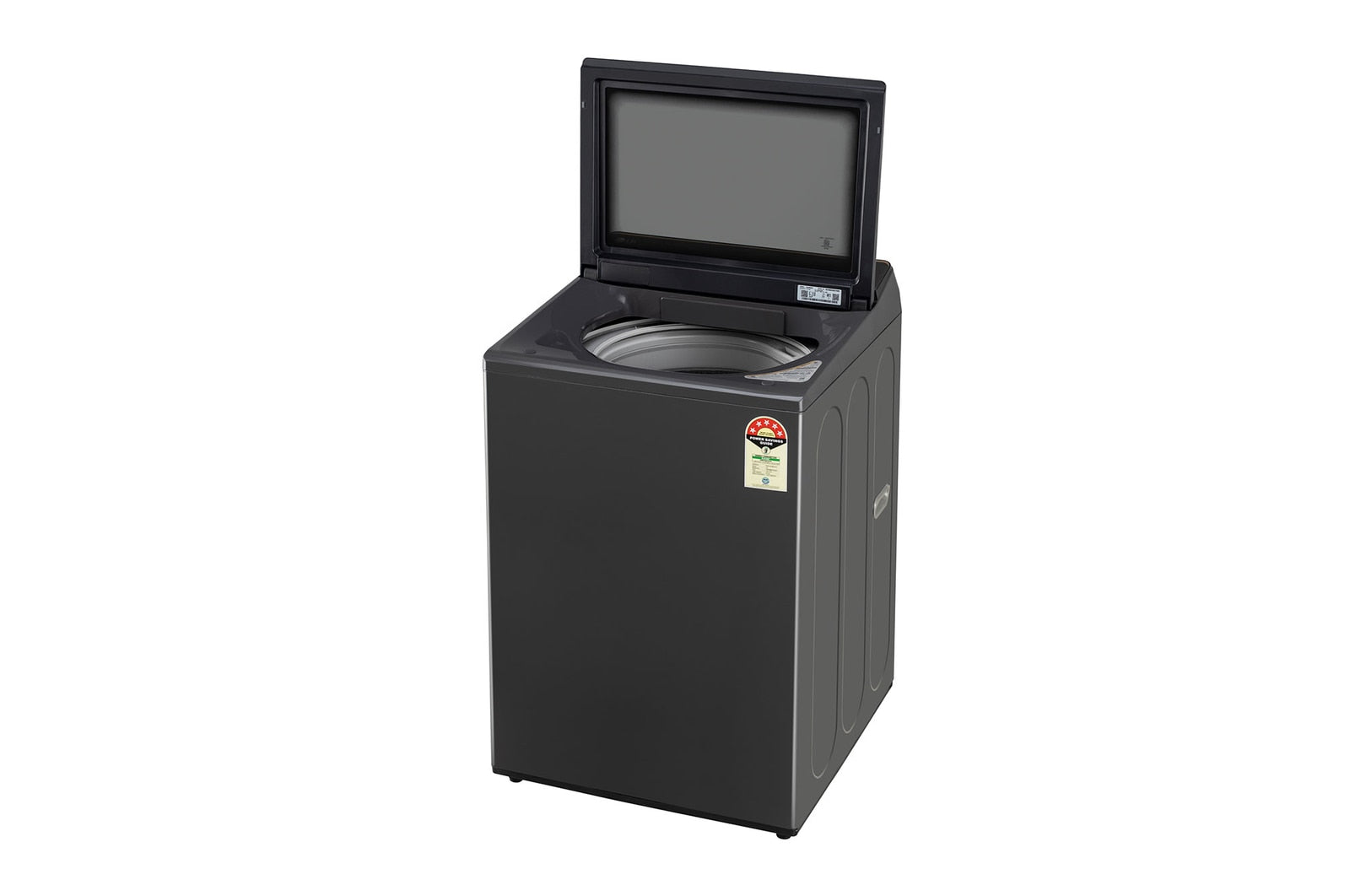 LG 9.0 kg 5 Star TurboDrum Top Load Washing Machine with Smart Diagnosis, Tempered Glass Lid, Soft Closing Door, Quick Wash, Aqua Reserve, Middle Black, T90KMMB3Z