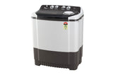 LG 8.5kg 5-Star Semi-Automatic Top Load Washing Machine, Roller Jet Pulsator, Rat Away Technology, Wind Jet Dry, Collar Scrubber, 6.0kg Spin Capacity, Rust Free Plastic Base, 4 Unidirectional Wheels (P8525SGAZ.ADGQEIL, Dark Grey)