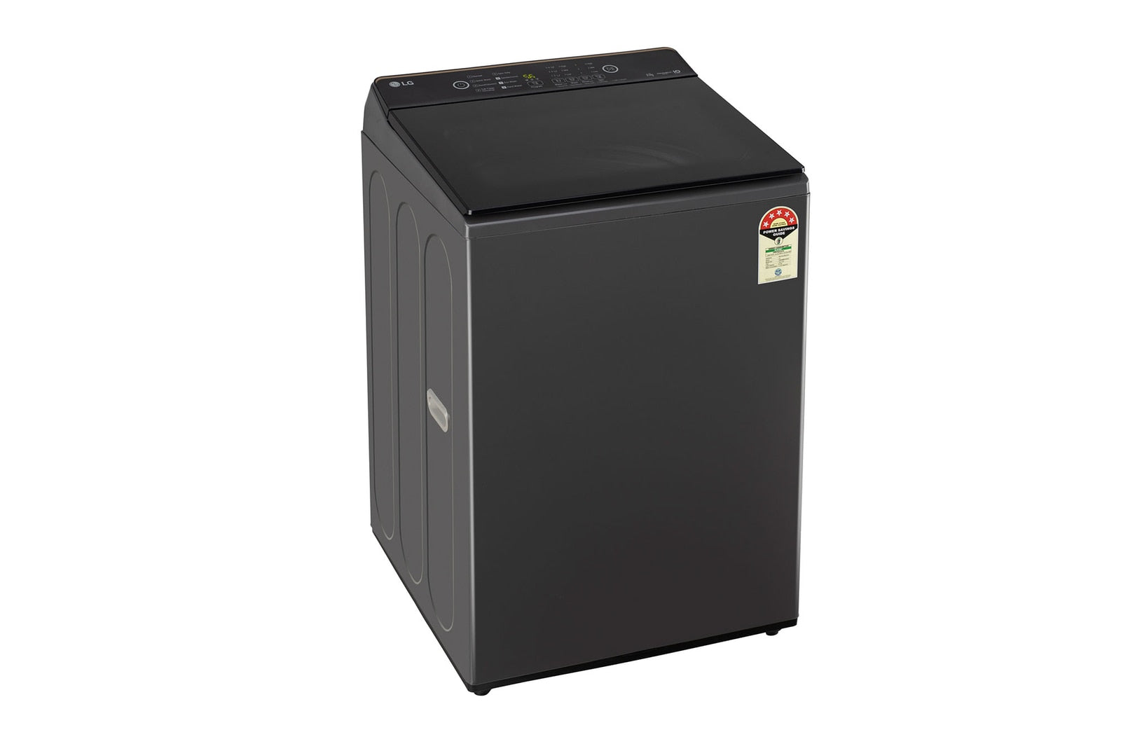 LG 9.0 kg 5 Star TurboDrum Top Load Washing Machine with Smart Diagnosis, Tempered Glass Lid, Soft Closing Door, Quick Wash, Aqua Reserve, Middle Black, T90KMMB3Z