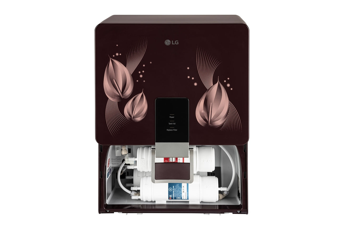LG Crimson Red RO Water Purifier with 8L Dual Protection Stainless Steel Tank & Mineral Booster - Your family's health, protected by LG- WW146RTLC