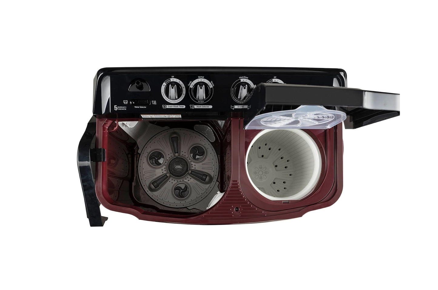 LG 11.5 kg, Semi-Automatic Washing Machine with Collar Scrubber & Rat Away Technology- (P115ASDAZ)