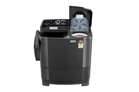 LG 8Kg Semi Automatic Washing Machine, Roller Jet Pulsator + Soak, Middle Black-P8015SKAZ