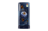 LG 185 L 5 Star, Single Door Refrigerator, Base Stand Drawer, Direct Cool, Smart Inverter Compressor, Blue Waterlilly (GLD1956ZABW.ABWZEBN)
