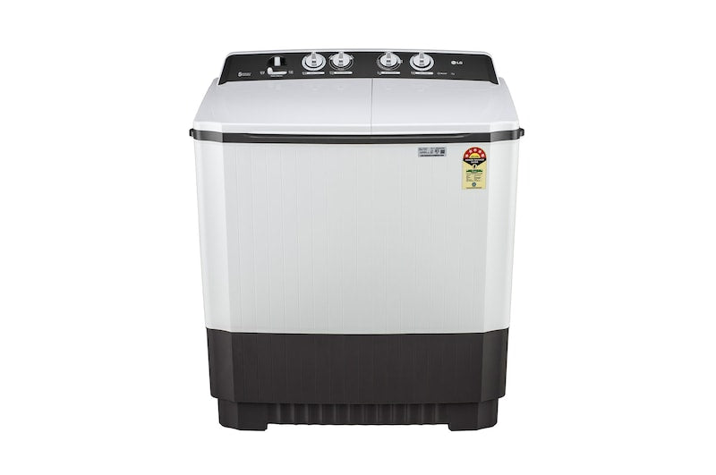 LG 7.0 kg 5-Star Semi-Automatic Top Load Washing Machine | Roller Jet Pulsator | Wind Jet Dry | 3 Wash Programs | In-Built Scrubber | Rat Away Technology Base (P7010NGAZ.ADGQNST, Dark Grey)