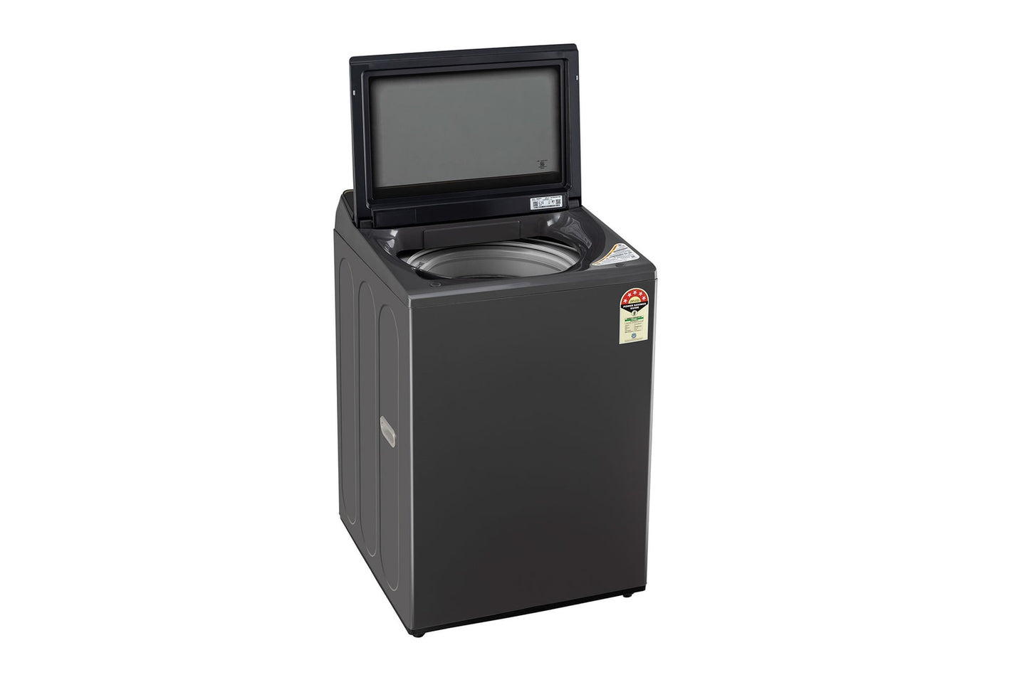 LG 9.0 kg 5 Star TurboDrum Top Load Washing Machine with Smart Diagnosis, Tempered Glass Lid, Soft Closing Door, Quick Wash, Aqua Reserve, Middle Black, T90KMMB3Z