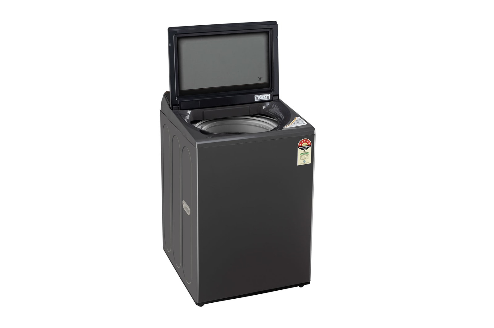 LG 9.0 kg 5 Star TurboDrum Top Load Washing Machine with Smart Diagnosis, Tempered Glass Lid, Soft Closing Door, Quick Wash, Aqua Reserve, Middle Black, T90KMMB3Z