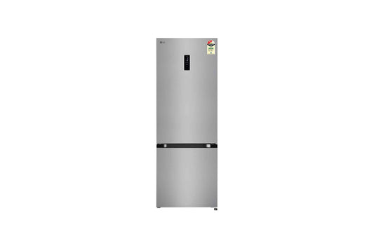 LG 340L 3 Star Frost-Free Smart Inverter Refrigerator with Bottom Freezer & DoorCooling+ (Shiny Steel Finish, GL-B382DPZX)