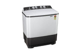 LG 7.0 kg 5-Star Semi-Automatic Top Load Washing Machine | Roller Jet Pulsator | Wind Jet Dry | 3 Wash Programs | In-Built Scrubber | Rat Away Technology Base (P7010NGAZ.ADGQNST, Dark Grey)