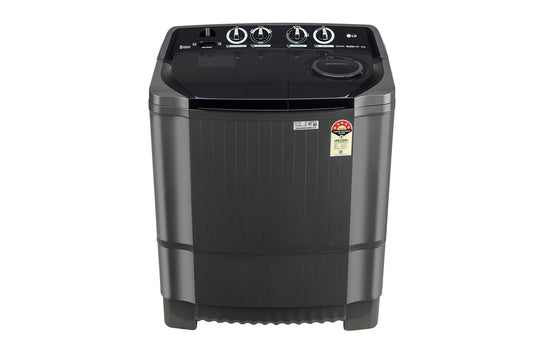 LG 8Kg Semi Automatic Washing Machine, Roller Jet Pulsator + Soak, Middle Black-P8015SKAZ