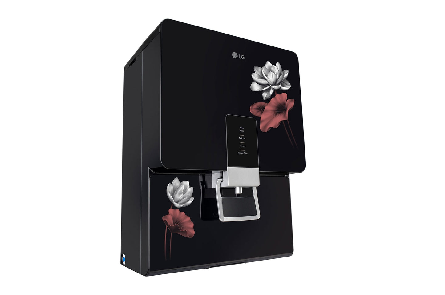 LG Solid Black RO + UV Water Purifier with 8L Dual Protection Stainless Steel Tank, In-Tank UV LED & Mineral Booster - Pure and Safe Water for Your Home- WW156RTTB