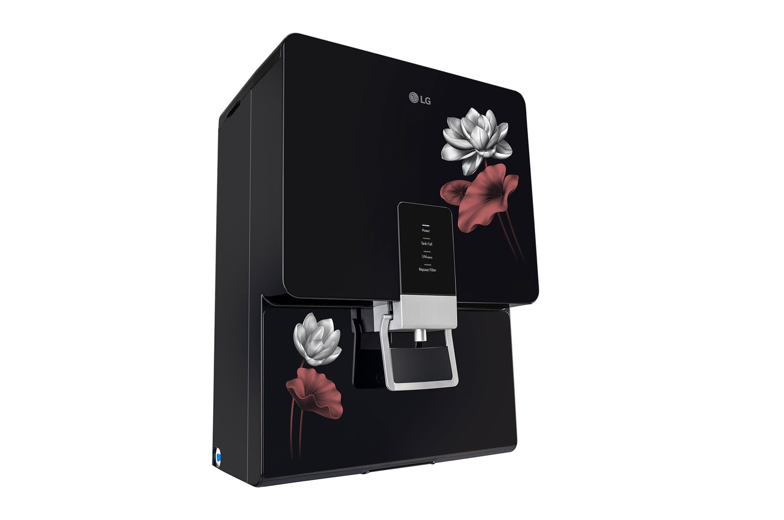 LG Solid Black RO + UV Water Purifier with 8L Dual Protection Stainless Steel Tank, In-Tank UV LED & Mineral Booster - Pure and Safe Water for Your Home- WW156RTTB
