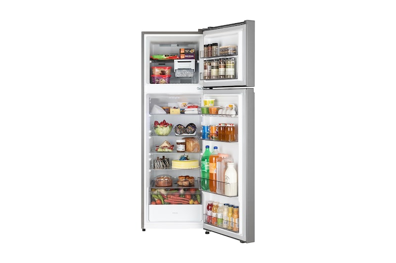 LG 276L 3-Star Convertible Double Door Refrigerator | Smart Inverter Compressor | Multi Air Flow | Auto Smart Connect | Frost Free Top Mount Fridge. (GLT2836XWPZ.APZZEBN, Shiny Steel/Premium Finish)