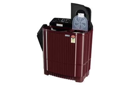 LG 8.5KG Semi Automatic Washing Machine, Roller Jet Pulsator + Soak, Wine-P8535SDAZ