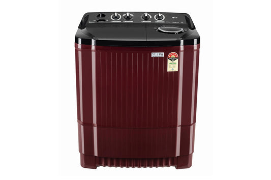 LG 8.5KG Semi Automatic Washing Machine, Roller Jet Pulsator + Soak, Wine-P8535SDAZ