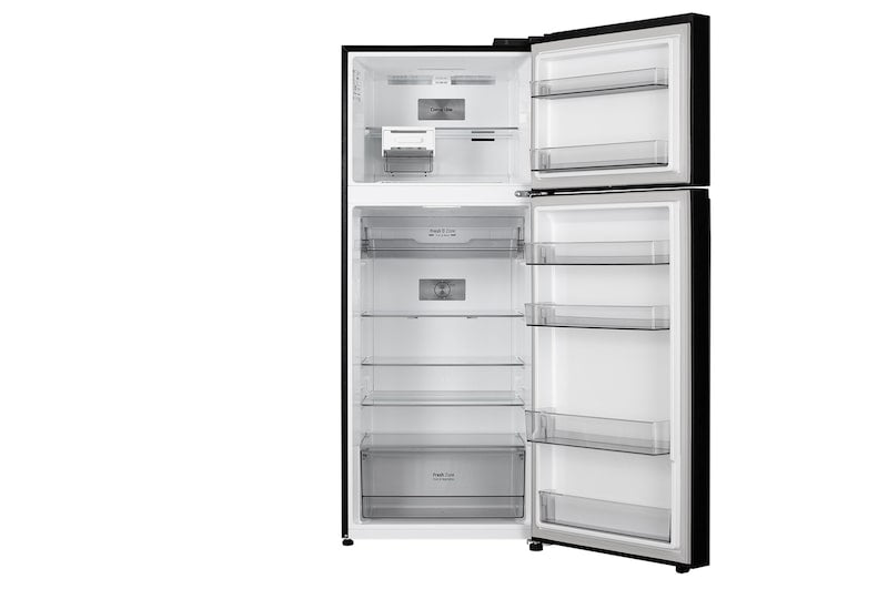 LG 398L 2-Star Frost Free Convertible Double Door Refrigerator| Smart Inverter Compressor | AI ThinQ Wi-Fi Enabled | Multi Air Flow Cooling | Auto Smart Connect | Fresh 0 Zone (GLT4026SNBM.DBMZEBN, Black Mirror)