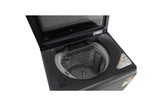 LG 9.0 kg 5 Star TurboDrum Top Load Washing Machine with Smart Diagnosis, Tempered Glass Lid, Soft Closing Door, Quick Wash, Aqua Reserve, Middle Black, T90KMMB3Z