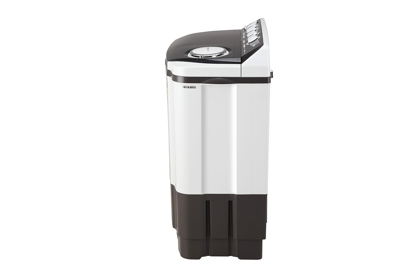 LG 8.5kg 5-Star Semi-Automatic Top Load Washing Machine, Roller Jet Pulsator, Rat Away Technology, Wind Jet Dry, Collar Scrubber, 6.0kg Spin Capacity, Rust Free Plastic Base, 4 Unidirectional Wheels (P8525SGAZ.ADGQEIL, Dark Grey)