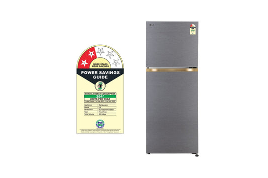 LG 225 L 2 Star Smart Inverter Compressor Top Mount Refrigerator with LED Lighting and Pocket Handle (Dazzle Steel, N252YDSY)